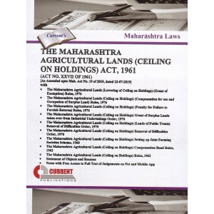 Current Publication's The Maharashtra Agricultural Lands (Ceiling on Holdings) Act, 1961 | Bare Act